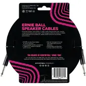 Ernie Ball P06072 6ft Straight-Straight Speaker Cable Black