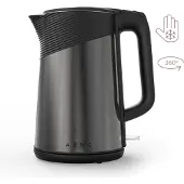 AENO EK3 waterkoker - 1,7L - 2200W - 360 graden draaibaar - Droogkookbeveiliging - indicatielamp - Ingebouwde haspel - AISI 304 staal - Zwart