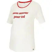 Love2Wait Shirt 'Mon Amour' rood / wit