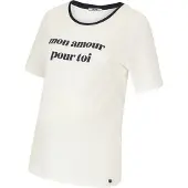 Love2Wait Shirt 'Mon Amour' navy / wit