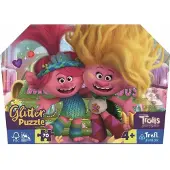 Trefl Funkelend glitterspeelgoedpuzzel uit de Trolls 3 collectie, 70 stukjes