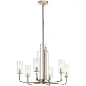 Kichler LED Kroonluchter | 6X E14 Max 40W | Dimbaar | Polished Nickel