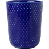 Lyngby Porcelæn Rhombe beker zonder oor 33 cl Donkerblauw