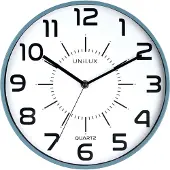 Unilux 400094560 Wandklok/Quartzklok "POP", diameter: 300 mm, blauw