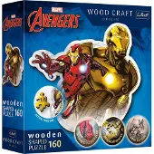 Marvel Brave Iron Man Disney Marvel Heroes Hout Houten Legpuzzel - 160 stukjes - Vanaf 6 jaar