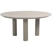4 Seasons Outdoor Loungetafel Donato 160 Cloud Rond 4SO Low Dining Tafel Buiten Tuintafel