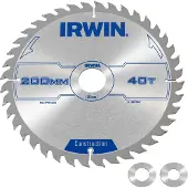 Irwin Zaagbladen, IRW1897202 200 x 30 mm, 40 tanden Cirkelzaagblad met ATB-tanden Slijpmaten