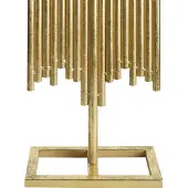 Beliani Kandelaar, Kandelaar glas / metaal goud 53 cm NIAS