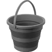 Brunner Drum 15 Opvouwbare Campingemmer - Groen/Grijs - 15L - Ø36 cm - Lichtgewicht - Ruimtebesparend - Voor Water, Afwas of Opslag - Hitte- en Vorstbestendig