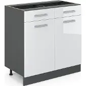 Vicco R-Line Keukenonderkast – 80 cm zonder werkblad Wit Hoogglans