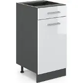 Vicco R-Line Keukenonderkast – 40 cm zonder werkblad Wit Hoogglans