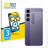 BROTECT Screenprotector 3 Stuks voor Samsung Galaxy S24 (Achterkant) Beschermglas transparant