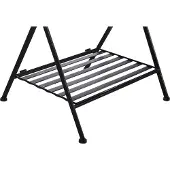 Beliani ANCUD - Tuintafel - Zwart - 35 x 40 cm - IJzer