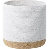 Beliani BASIMA - Manden set van 3 - Beige/Wit - Katoen