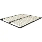 Beliani COMBOURG - Lattenbodem - Zwart - 180 x 200 cm - Staal