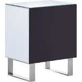 Beliani NESLE - Nachtkastje - Zilver - Glas