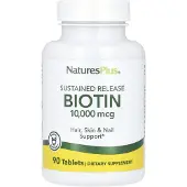 NaturesPlus , Behouden Uitgave Biotine, 10,000 mcg, 90 Tablets