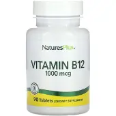 Natures Plus , Vitamine B12, 1.000 mcg, 90 Tablets