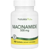 NaturesPlus , Niacinamide, 500 mg, 90 Tablets