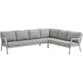 AVH-Collectie Barolo hoek loungeset 3 delig aluminium latte zand