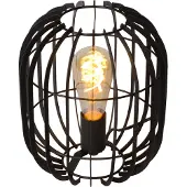 Lucide REDA - Tafellamp - Ø 22 cm - 1xE27 - Zwart