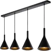 Lucide GIPSY - Hanglamp - 4xE27 - Zwart