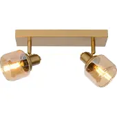 Lucide BJORN - Plafondspot - 2xE14 - Mat Goud / Messing