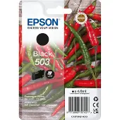 Epson 503 - 4.6 ml - zwart - origineel - blisterverpakking met RF / akoestisch alarm - inktcartridge - voor Expression Home XP-5200, XP-5205; WorkForce WF-2960DWF, WF-2965DWF