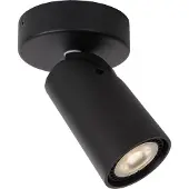 Lucide XYRUS - Plafondspot - Ø 9 cm - LED Dim to warm - GU10 - 1x5W 2200K/3000K - Zwart
