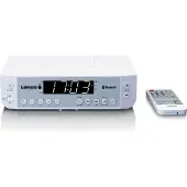 Lenco KCR-100WH - FM Keukenradio met Bluetooth, LED-verlichting en timer - Wit