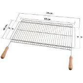 Sauvic Uitschuifbare Barbecue 60x40 Cm