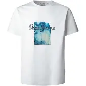 Pepe Jeans Shirt 'Prush' blauw / wit