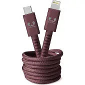 FRESH 'N REBEL USB-C Lightning (2m) - Donker Rood