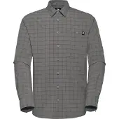 Mammut Lenni Longsleeve Shirt Heren (Maat - L, Kleur - Steel-Black)