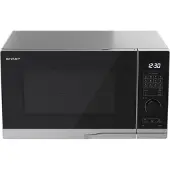 Sharp PG284AES Magnetron met grillfunctie, magnetron: 900W, grill: 1000W, 10 vermogensniveaus, zilverkleurig