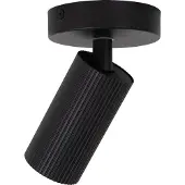 Lucide Opbouwspot Clubs - Zwart - 10cm - Gu10