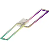 Müller-Licht Slimme plafondlamp Ciso, dimbaar, alu / grijs / zink, Woon-/ Eetkamer, metaal, Modern, Slimme plafondlamp