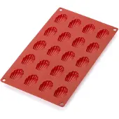 Lékué madeleinevorm mini siliconen 20 st Rood
