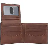 Fossil Derrick Portemonnee RFID leer 11 cm brown