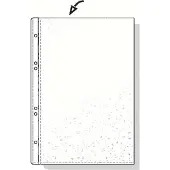Hetzel Showtassen A6 Generfd Transparant 75 micron PP (Polypropeen) Boven 6 Gaten 50 Stuks