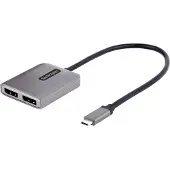 StarTech.com 2 poorts USB-C MST Hub - Dual-DisplayPort 4K 60Hz