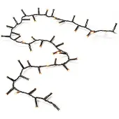 Konstsmide LED Clusterverlichting voor binnen -2100K Amber - 200 LEDs - 4,4 meter - IP20 - Kerstverlichting - Incl. transformator