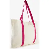 Scapino Dames shopper beige roze