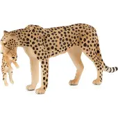 Small Foot Wildlife Cheetah Vrouwtje met Welp - 387167