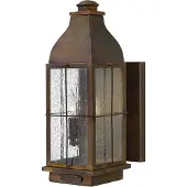 Elstead Lighting LED Wand Buitenlamp Bingham | 2X E14 Max 60W | IP44 | Dimbaar | Sienna