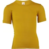 Engel - Kinder Unterhemd S/S - Merino-ondergoed 164, geel