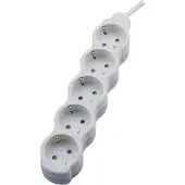 Bemko VERLENGSNOER 5 VIETŲ 5M WH B06-NB5GS5M (5 m), Stroomkabel