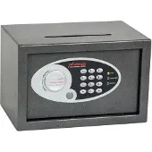 Phoenix Afstortkluis Maat 1 Veiligheidskluis met Elektronisch slot 10L Vela SS0801ED 200 x 310 x 200 mm Metallic grafiet