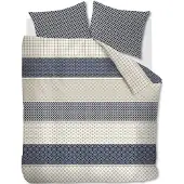 Rivièra Maison Ropes dekbedovertrek - Eenpersoons - 140x200/220 - Marineblauw