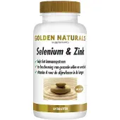Golden naturals Selenium & Zink (60 tabletten)